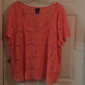 BNWOT Torrid Size 3 Coral Top